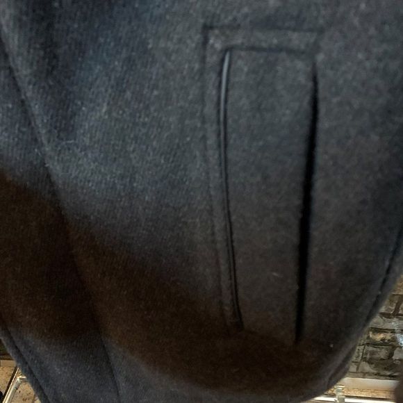 Calvin Klein Men's Dark Charcoal Black Wool Coat Jacket Size Small - Picture 7 of 14